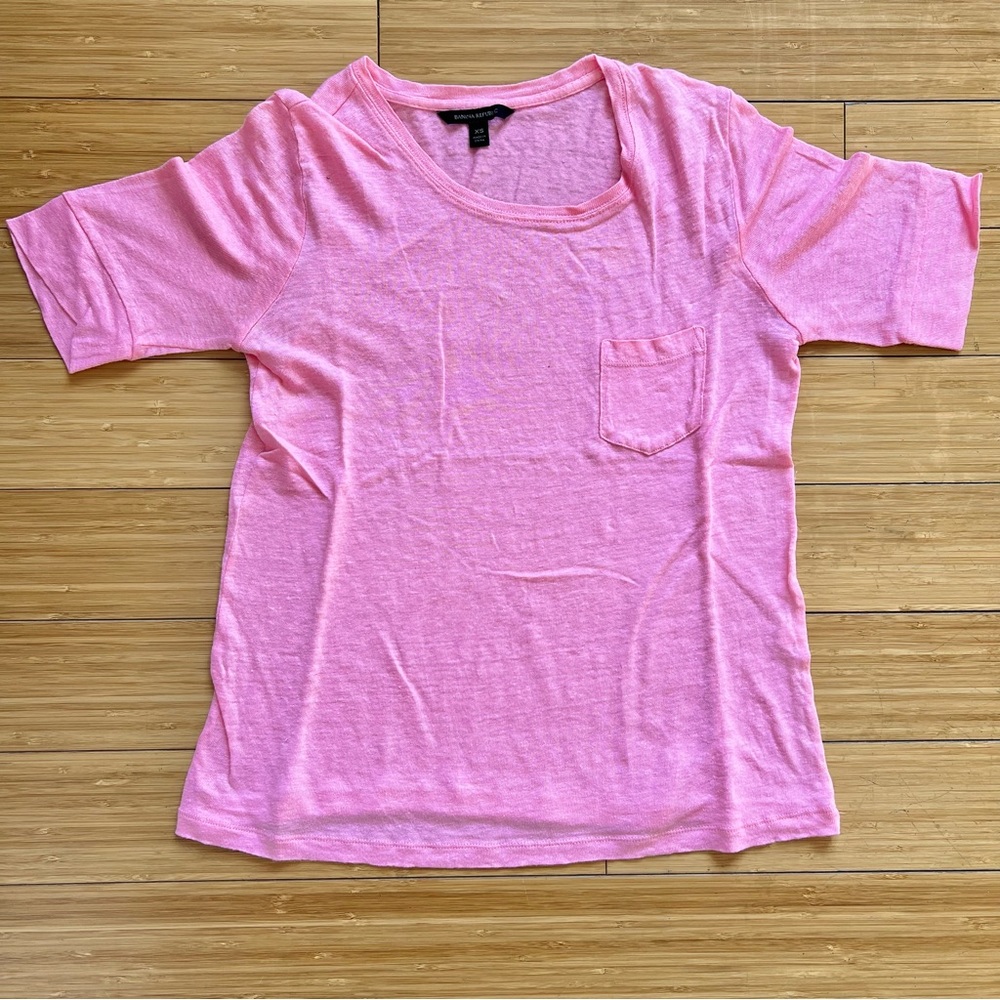 Banana Republic Linen Pocket Tee